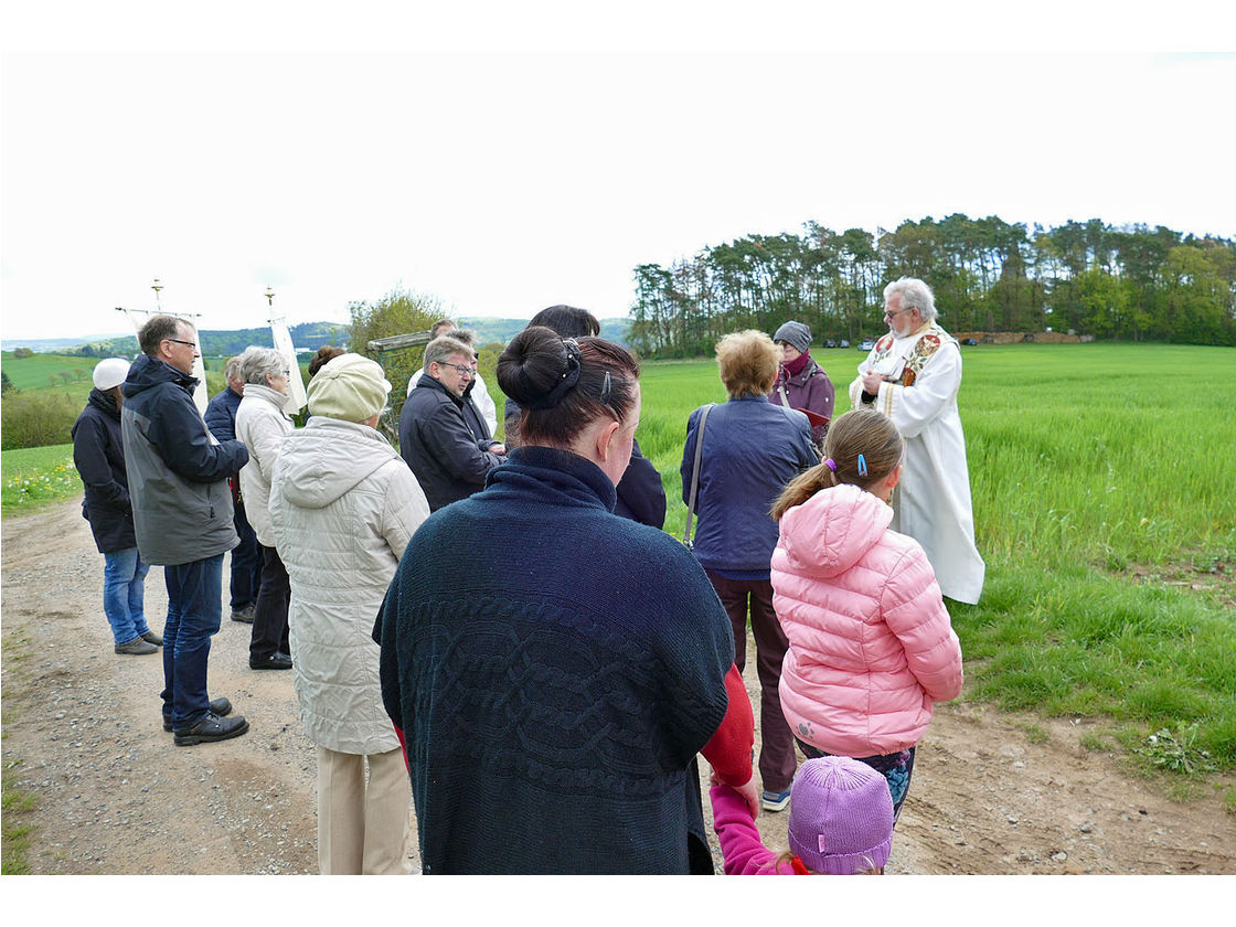 Bittprozession an der Weingartenkapelle (Foto: Karl-Franz Thiede)